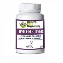 Natura Petz Organics Love Your Liver Dog Supplement, 90 count