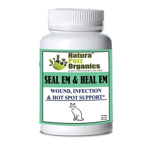 Natura Petz Organics Seal Em & Heal Em Homeopathic Medicine for Wounds for Cats 1 Natura Petz Organics Seal Em & Heal Em Homeopathic Medicine for Wounds for Cats