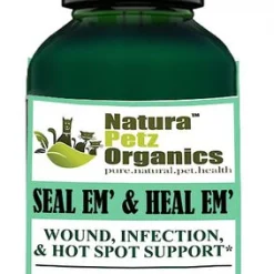 Natura Petz Organics Seal Em & Heal Em Homeopathic Medicine for Wounds for Cats