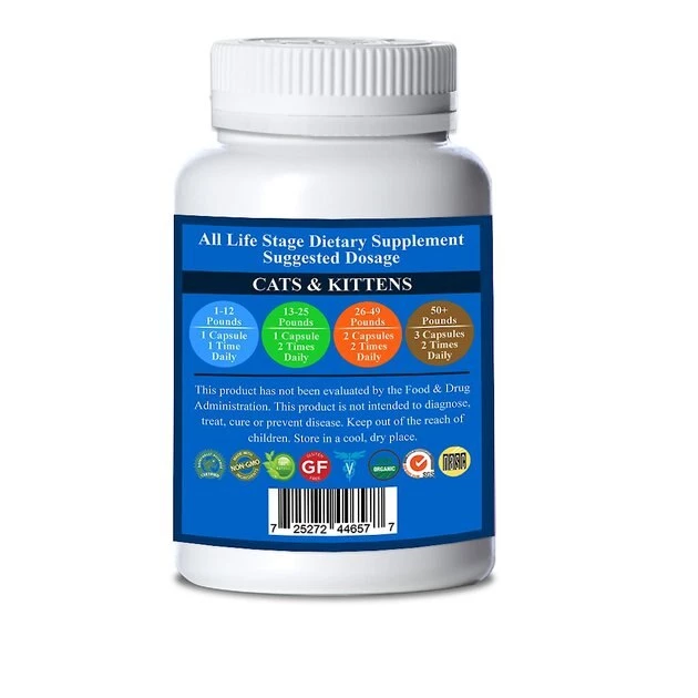 Natura Petz Organics UTI Warrior Cat Supplement, 90 count 2 Natura Petz Organics UTI Warrior Cat Supplement, 90 count - Image 2