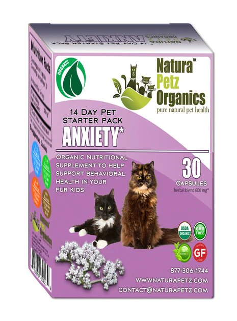 Natura Petz Organics Anxiety Starter Pack Cat Supplement, 30 count 1 Natura Petz Organics Anxiety Starter Pack Cat Supplement, 30 count