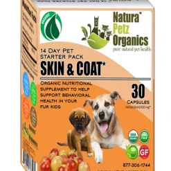 Natura Petz Organics Skin & Coat Starter Dog Supplement, 30 count