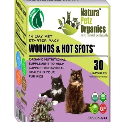 Natura Petz Organics Wound & Hot Spot Starter Pack Cat Supplement, 30 count