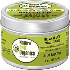 Natura Petz Organics Break It Up! Homeopathic Medicine for Stone Breaking for Dogs, 4-oz tin