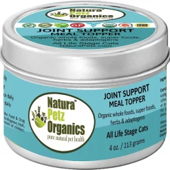 Natura Petz Organics Joint Support Turkey Flavored Powder Joint Supplement for Cats, 4-oz tin