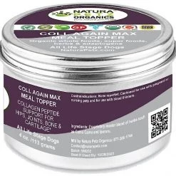 Natura Petz Organics Coll-Again Dog Supplement, 4-oz jar -Natura Petz Organics Sales 2022 314153 PT2. SY630 V1635773479