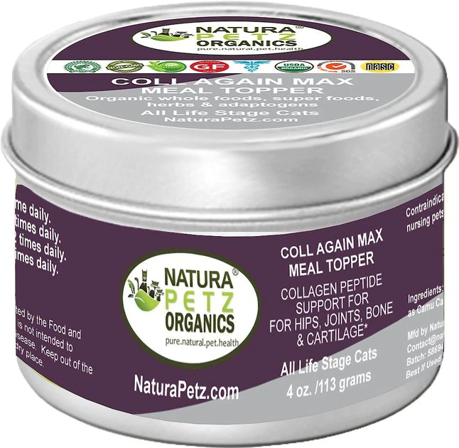 Natura Petz Organics Coll-Again Cat Supplement, 4-oz jar 1 Natura Petz Organics Coll-Again Cat Supplement, 4-oz jar