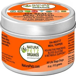 Natura Petz Organics Dia-Beat-It Dog Supplement, 4-oz jar