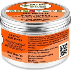 Natura Petz Organics Dia-Beat-It Cat Supplement, 4-oz jar 6 Natura Petz Organics Dia-Beat-It Cat Supplement, 4-oz jar -Natura Petz Organics Sales 2022 314159 PT2. SY630 V1635774387