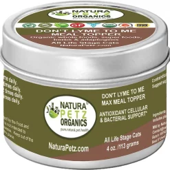 Natura Petz Organics Don't Lyme To Me Homeopathic Medicine for Lyme Disease for Cats, 4-oz jar