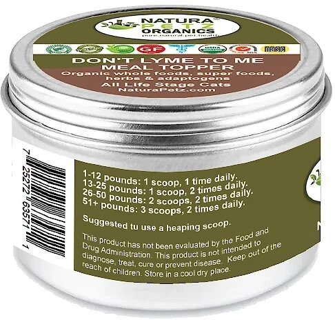 Natura Petz Organics Don't Lyme To Me Homeopathic Medicine for Lyme Disease for Cats, 4-oz jar 2 Natura Petz Organics Don't Lyme To Me Homeopathic Medicine for Lyme Disease for Cats, 4-oz jar - Image 2