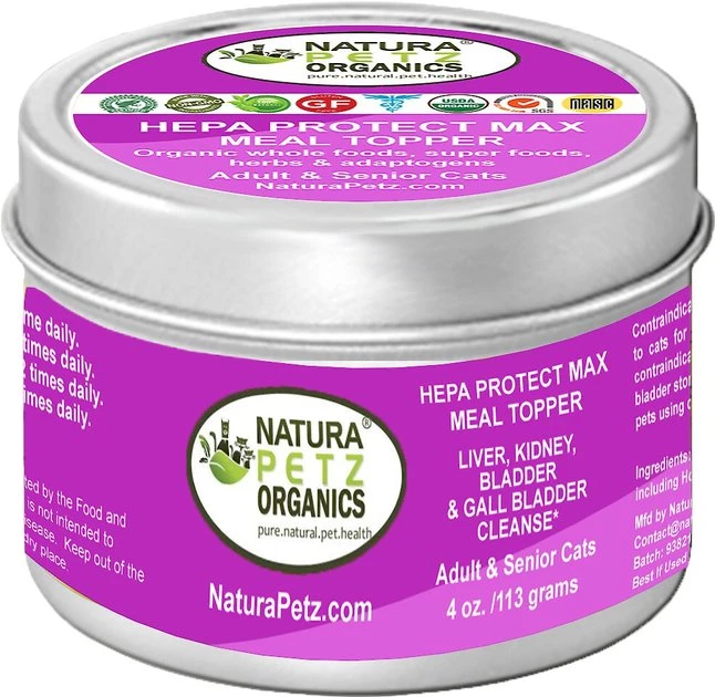 Natura Petz Organics Hepa Protect Max Cat Supplement, 4-oz jar 1 Natura Petz Organics Hepa Protect Max Cat Supplement, 4-oz jar