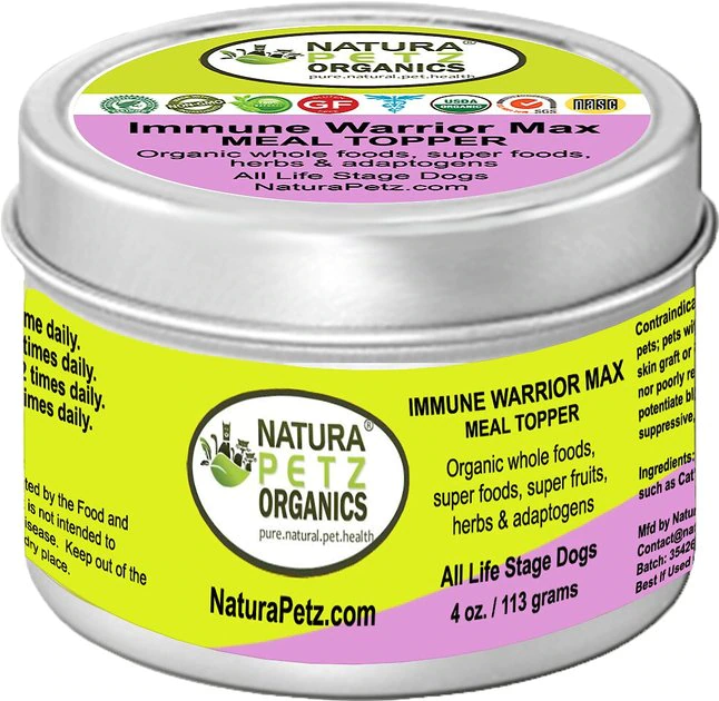 Natura Petz Organics Immune Warrior Dog Supplement, 4-oz jar 1 Natura Petz Organics Immune Warrior Dog Supplement, 4-oz jar