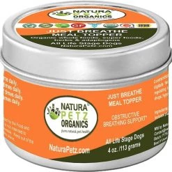Natura Petz Organics Just Breathe Dog Supplement, 4-oz jar