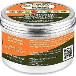 Natura Petz Organics Just Breathe Dog Supplement, 4-oz jar -Natura Petz Organics Sales 2022 314181 PT2. SY630 V1635772277