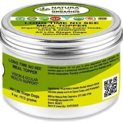 Natura Petz Organics Long Time No See Dog Supplement, 4-oz jar -Natura Petz Organics Sales 2022 314189 PT2. SY630 V1635773487