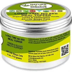 Natura Petz Organics Long Time No See Cat Supplement, 4-oz jar -Natura Petz Organics Sales 2022 314191 PT2. SY630 V1635773791
