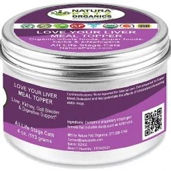 Natura Petz Organics Love Your Liver Cat Supplement, 4-oz jar -Natura Petz Organics Sales 2022 314195 PT2. SY630 V1635772895