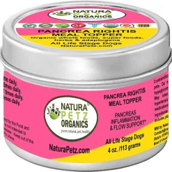 Natura Petz Organics Pancrea Rightis Homeopathic Medicine for Pancreatitis for Dogs, 4-oz jar