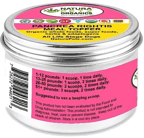 Natura Petz Organics Pancrea Rightis Homeopathic Medicine for Pancreatitis for Dogs, 4-oz jar 2 Natura Petz Organics Pancrea Rightis Homeopathic Medicine for Pancreatitis for Dogs, 4-oz jar - Image 2