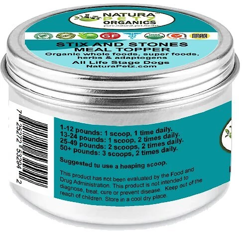 Natura Petz Organics Stix & Stones Dog Supplement, 4-oz jar 2 Natura Petz Organics Stix & Stones Dog Supplement, 4-oz jar - Image 2