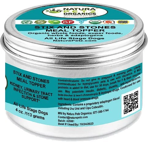 Natura Petz Organics Stix & Stones Dog Supplement, 4-oz jar 3 Natura Petz Organics Stix & Stones Dog Supplement, 4-oz jar - Image 3