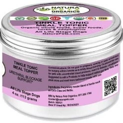 Natura Petz Organics Tinkle Tonic Dog Supplement, 4-oz jar 6 Natura Petz Organics Tinkle Tonic Dog Supplement, 4-oz jar -Natura Petz Organics Sales 2022 314209 PT2. SY630 V1635773794