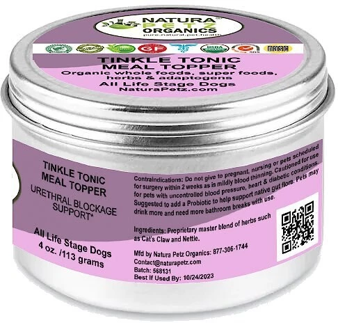 Natura Petz Organics Tinkle Tonic Dog Supplement, 4-oz jar 3 Natura Petz Organics Tinkle Tonic Dog Supplement, 4-oz jar - Image 3