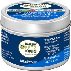 Natura Petz Organics Uti Warrior Dog Supplement, 4-oz jar