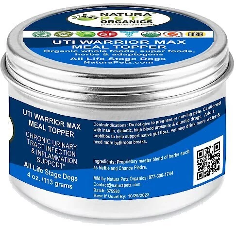 Natura Petz Organics Uti Warrior Dog Supplement, 4-oz jar 3 Natura Petz Organics Uti Warrior Dog Supplement, 4-oz jar - Image 3