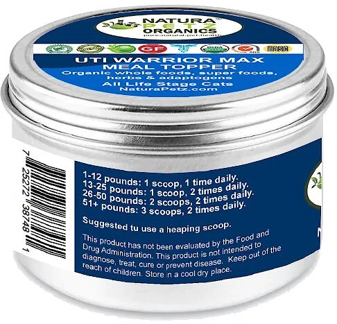Natura Petz Organics Uti Warrior Cat Supplement, 4-oz jar 2 Natura Petz Organics Uti Warrior Cat Supplement, 4-oz jar - Image 2