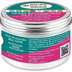Natura Petz Organics Yeast Release Turkey Flavored Powder Supplement for Cats, 4-oz jar -Natura Petz Organics Sales 2022 314227 PT2. SY630 V1635773183