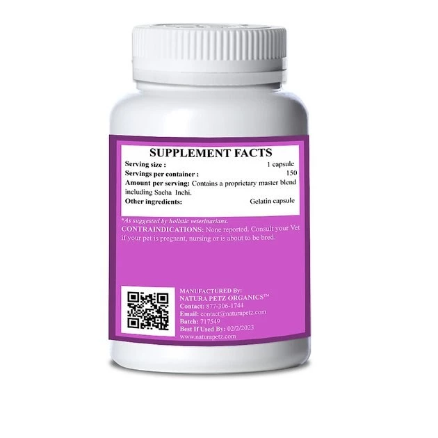 Natura Petz Organics Body Bliss Cat Supplement, 150 count 3 Natura Petz Organics Body Bliss Cat Supplement, 150 count - Image 3