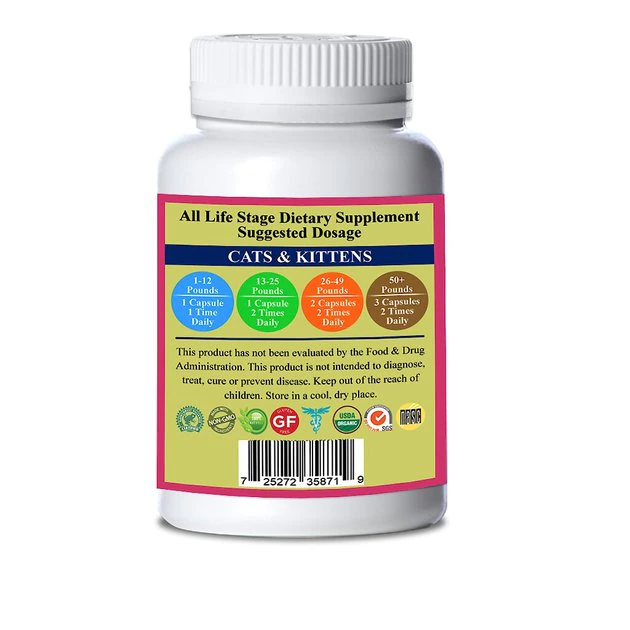 Natura Petz Organics Lumps & Bumps Capsules Cat Supplement, 150 count 2 Natura Petz Organics Lumps & Bumps Capsules Cat Supplement, 150 count - Image 2